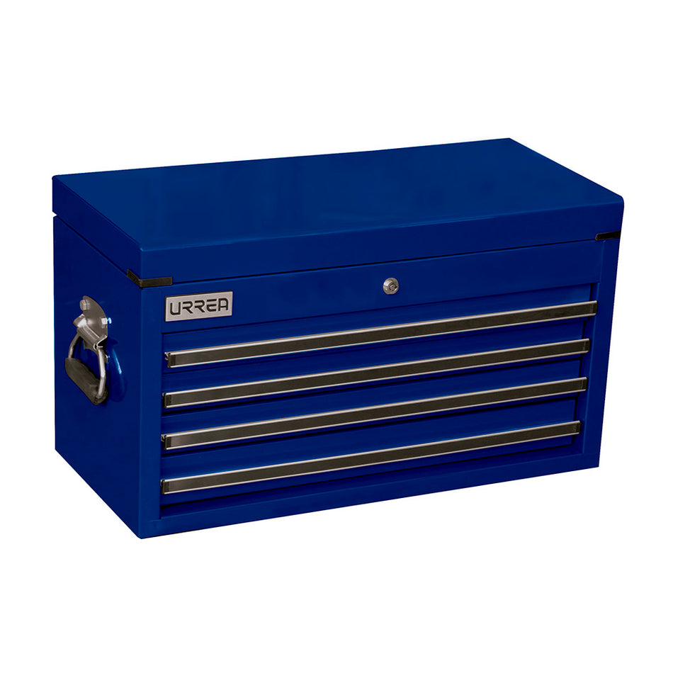 Gabinete superior 4 gavetas color azul serie X 27" Urrea X27S4A