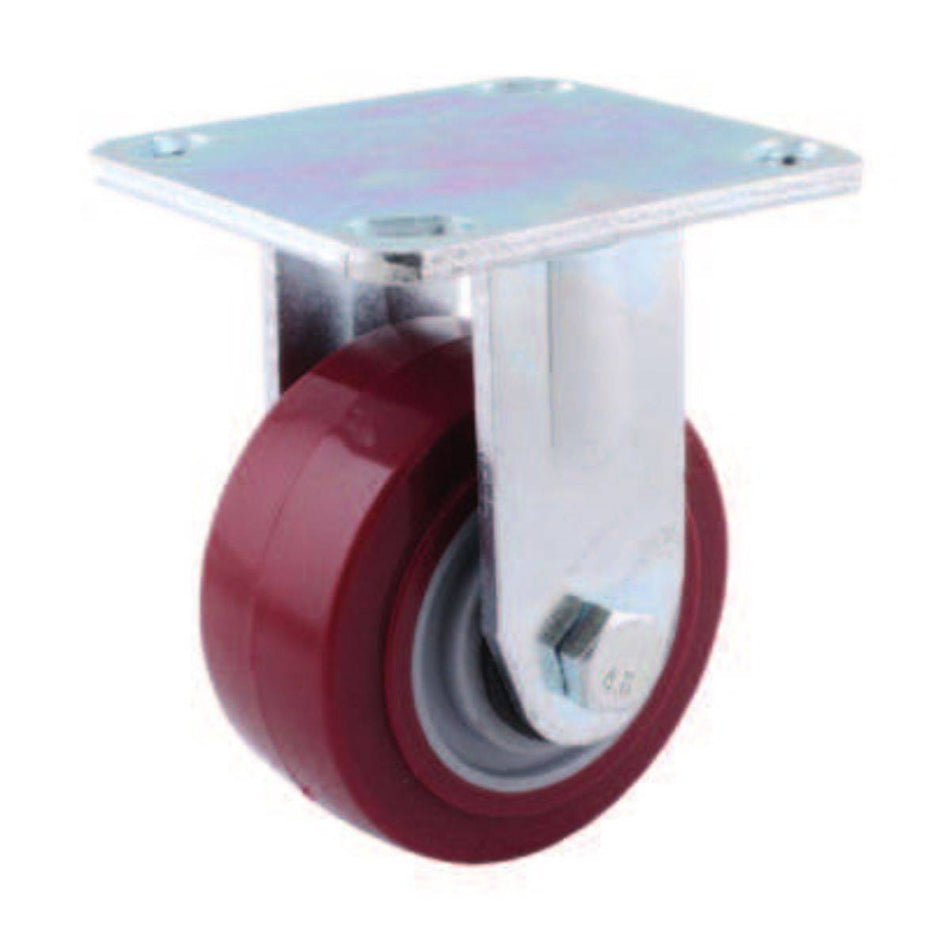 RODAJA MARRÓN PU FIJA 8X2", WESTON