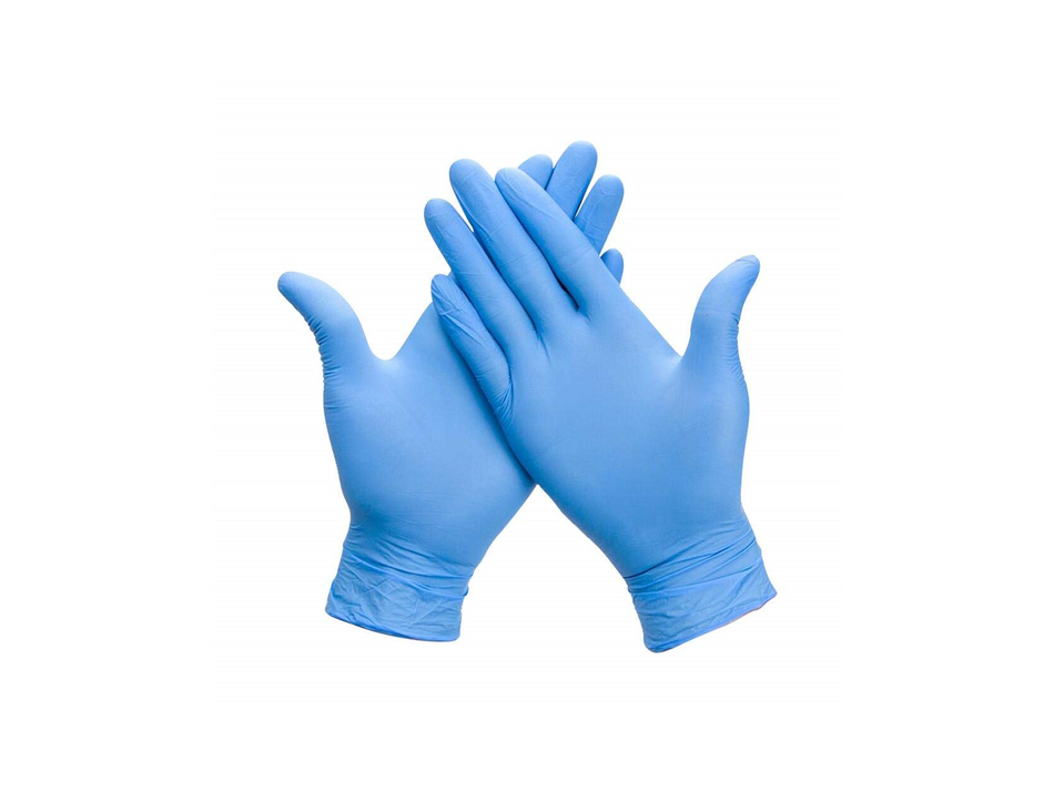 GUANTES DE NITRILO AZUL C/100 PIEZAS