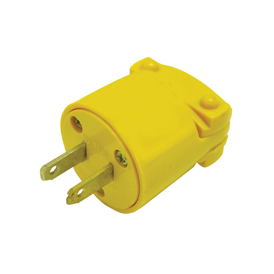Clavija blindada plástica polarizada, color amarillo Surtek 136508