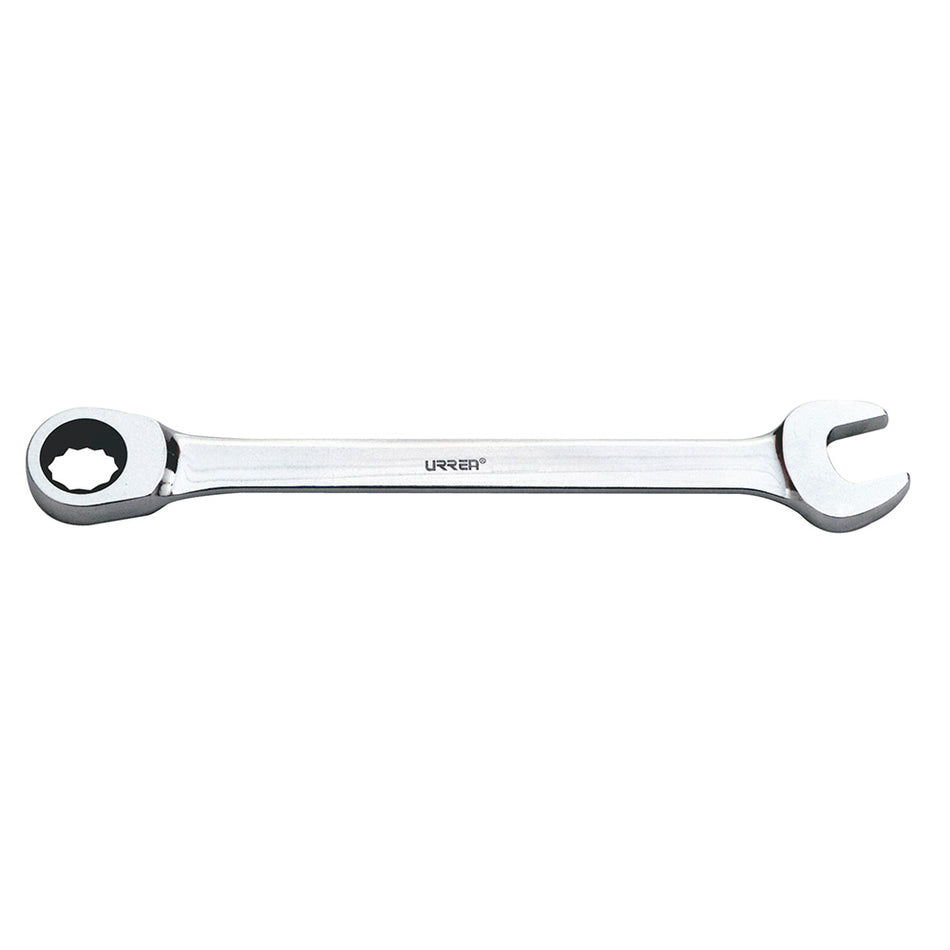 Llave combinada pulido espejo de matraca métrica, 12 puntas, 15 mm Urrea 1215MCM