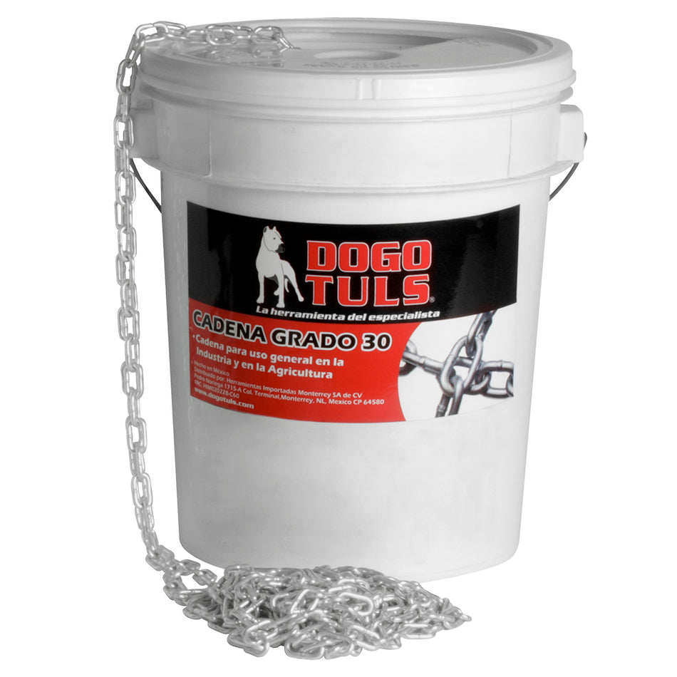 CADENA GALVANIZADA 1/8" G-30  25K CUBETA DOGOTULS IN5015