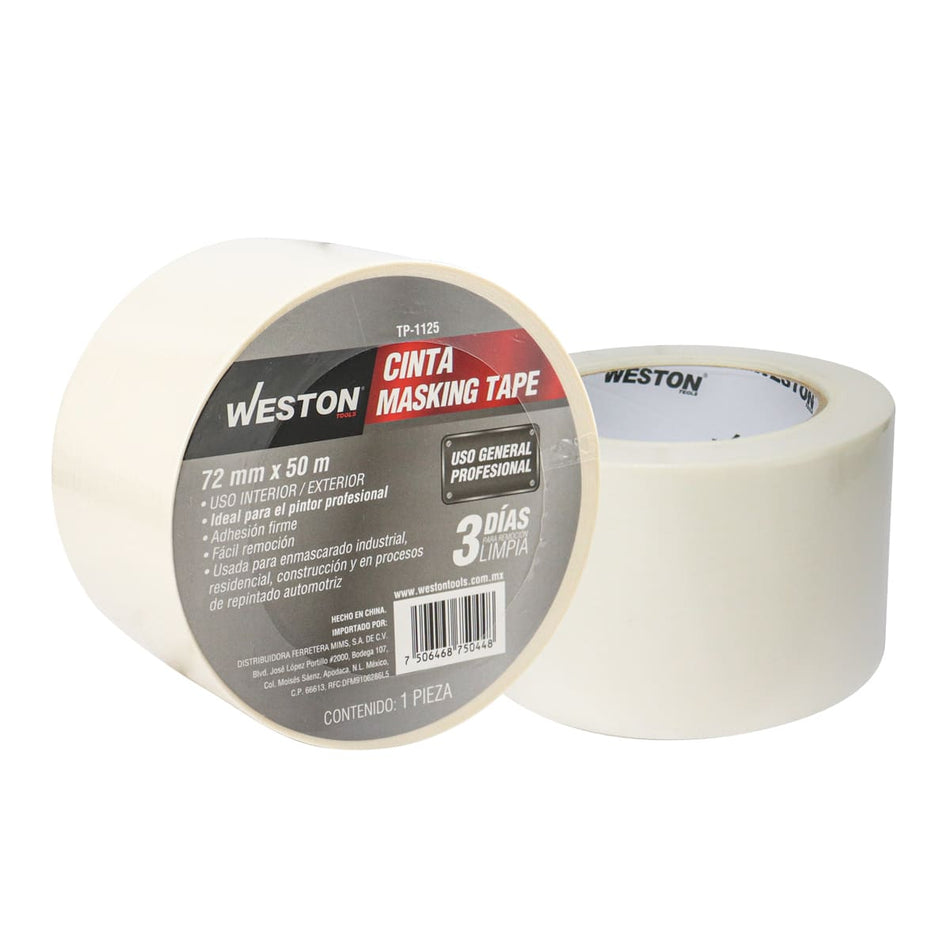 CINTA MASKING TAPE 72MM x 50M (Precio x