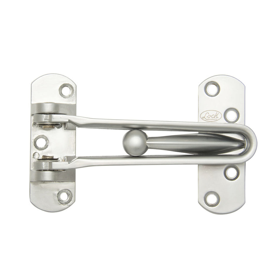 Pasador de seguridad para puerta abatible acabado níquel satinado Lock L044CSB