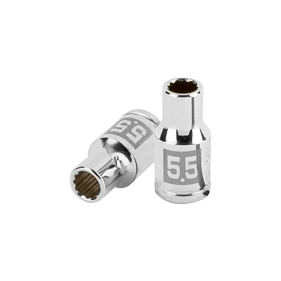 Dado de 5.5 mm, 12 puntas, cuadro 1/4',