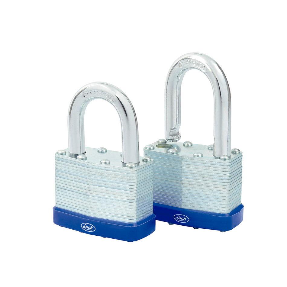 Juego de candados laminados 50 mm, llave estándar, 2 piezas Lock 17CA