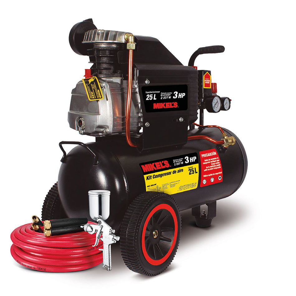 Compresor de aire 3 HP con Kit Neumático MIKELS KCAI-3HP