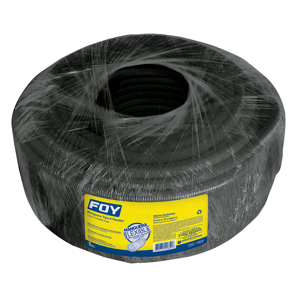 Manguera flexible para cable, reforzada 3/4" 50 m Foy 142851