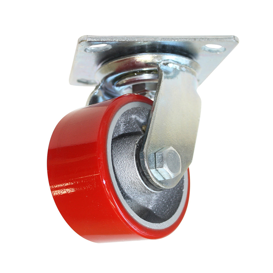 RODAJA FIERRO PU ROJO GIRATORIA 4" DOGOTULS ZF5062