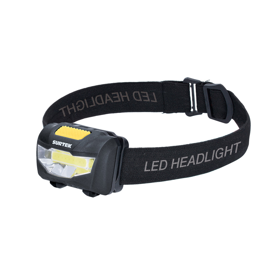 Linterna de LED para cabeza a baterías 3 pilas "AAA" de 120 lm Surtek 135906