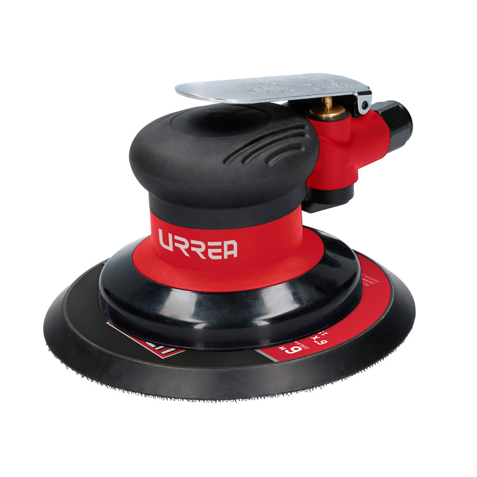 Lijadora neumática roto-orbital 6" 12,000RPM, eje de 5/16" Urrea UP890A