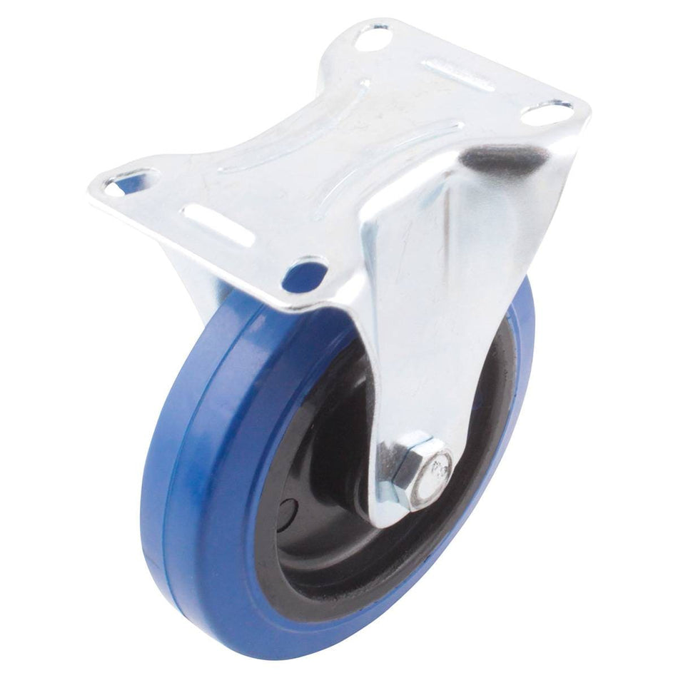 RODAJA FIJA DE GOMA AZUL 4", WESTON