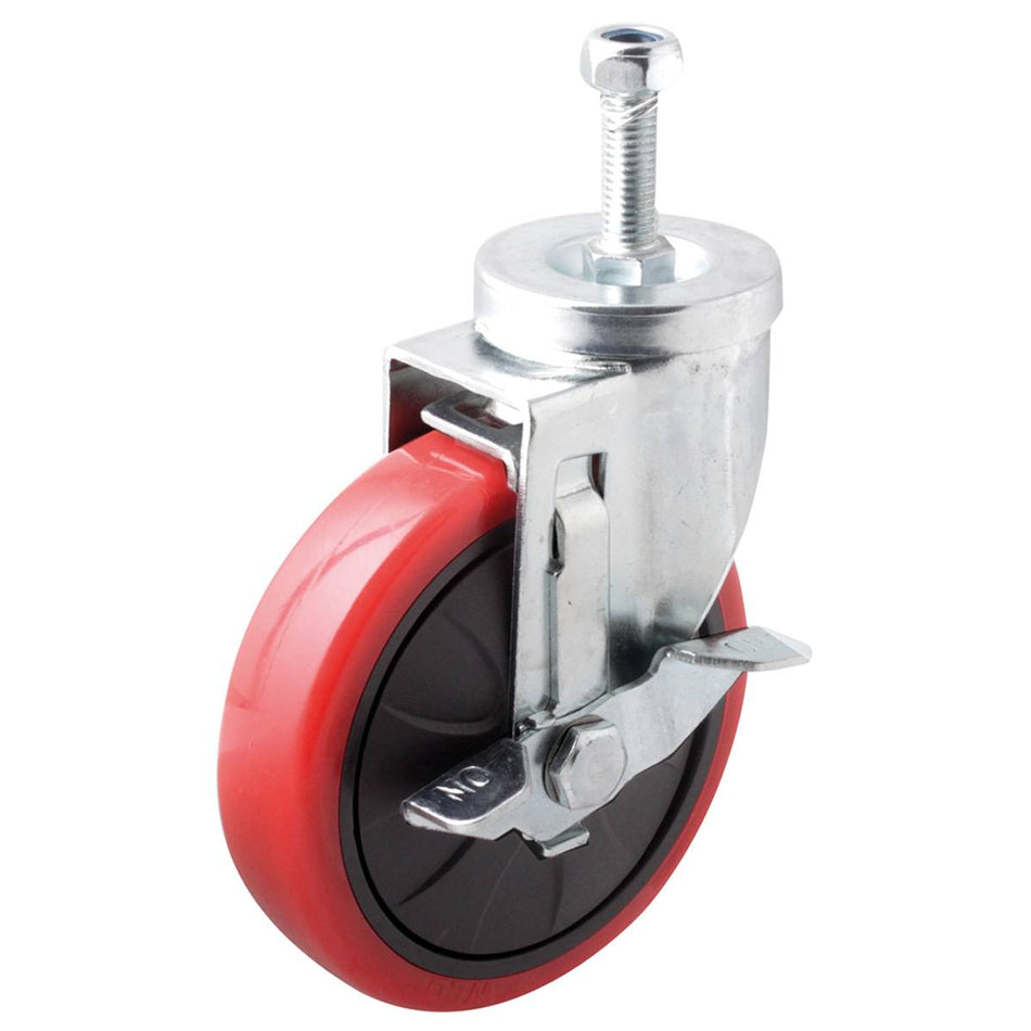RODAJA P/SUPER C/FRENO 5" C/POSTE 60 MM,