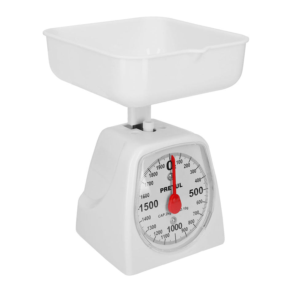 Báscula mecánica para cocina 2 Kg, Pretu