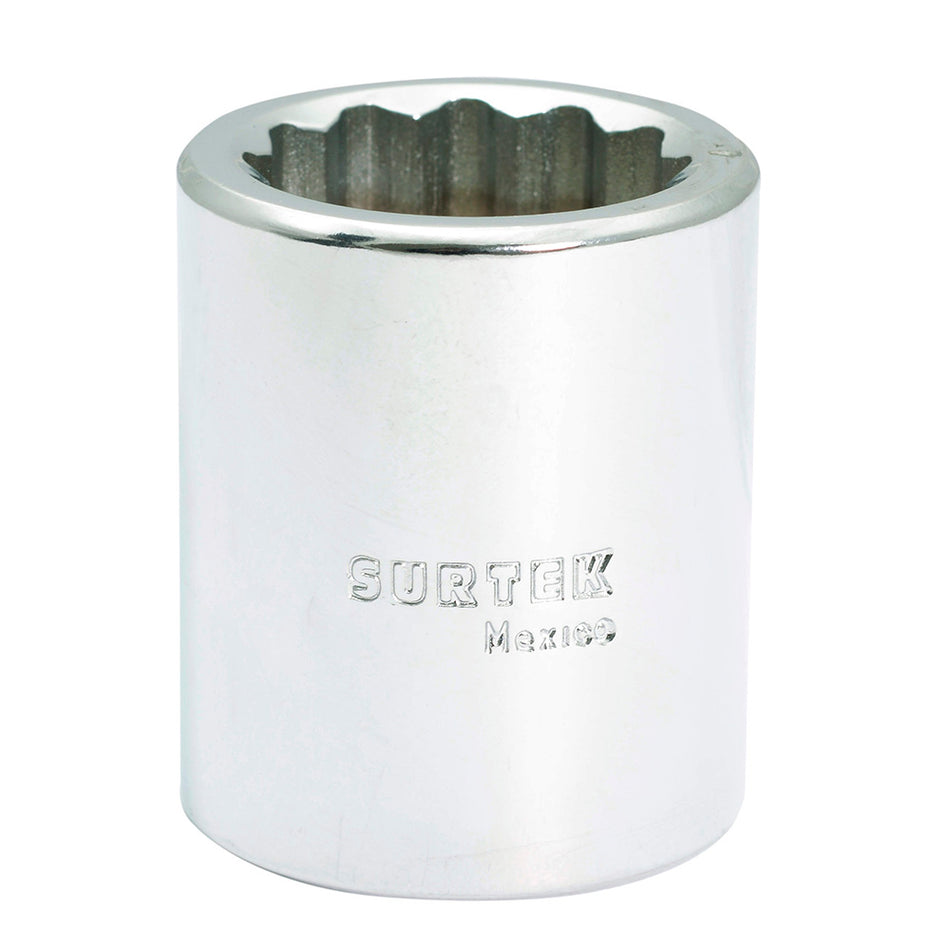 Dado cuadro de 3/4", 12 puntas, en pulgadas, 1" Surtek F5932