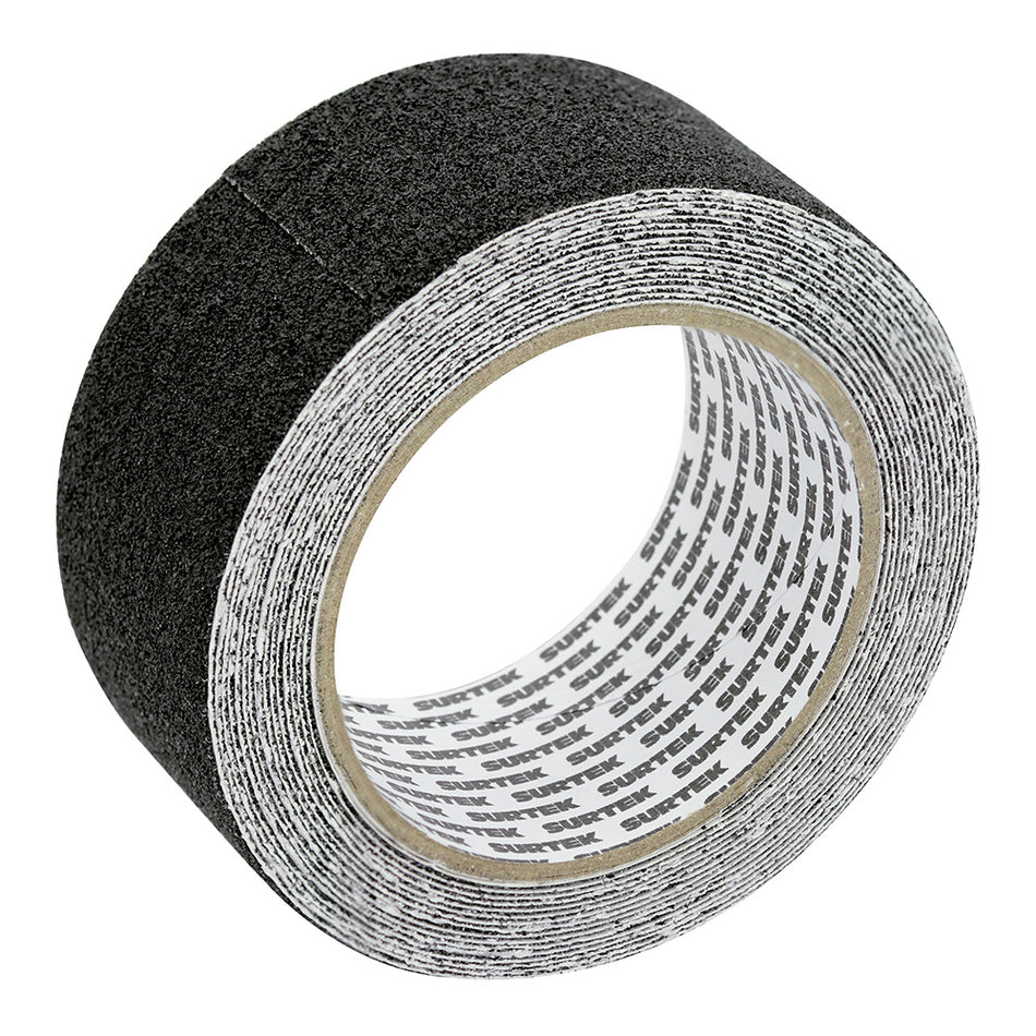 Cinta antiderrapante ancho 48 mm de 5 m, color negro Surtek 137367