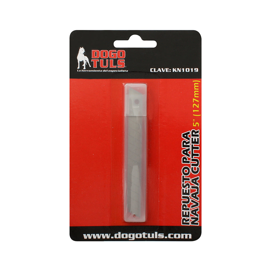 REPUESTO DE NAVAJA CUTER DE 5" CON 10PZ DOGOTULS KN1019