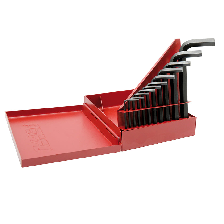 Juego de llaves hexagonales tipo "L", métricas, 10 piezas en estuche plástico Urrea 4975M