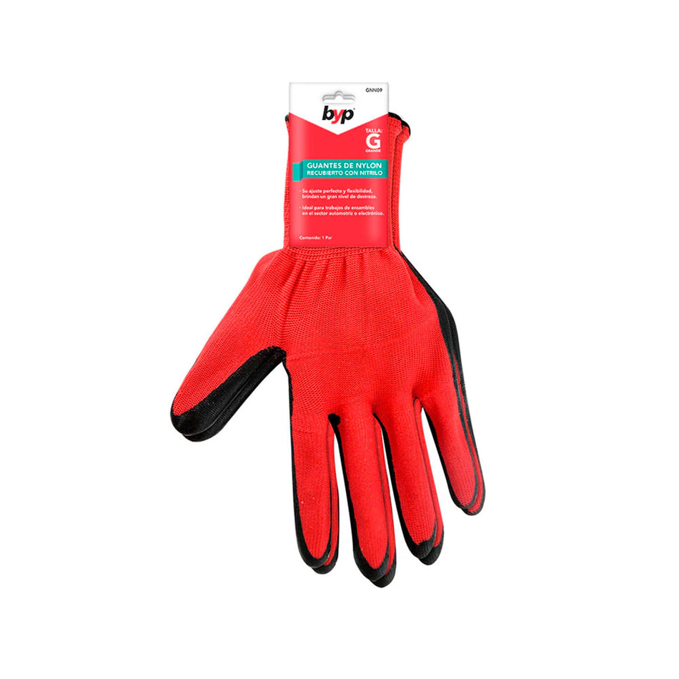 GUANTES DE NYLON RECUBIERTO DE NITRILO G