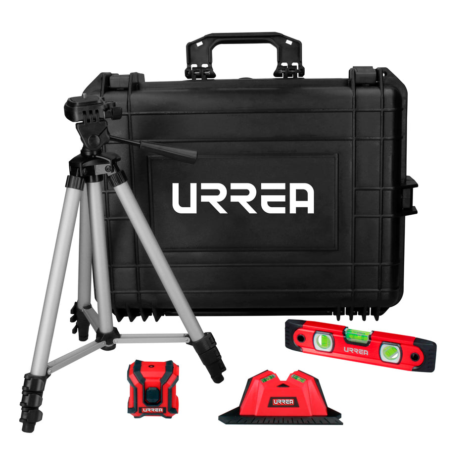 Juego combinado de herramienta para medición 5 piezas, con caja impermeable Urrea JMP5