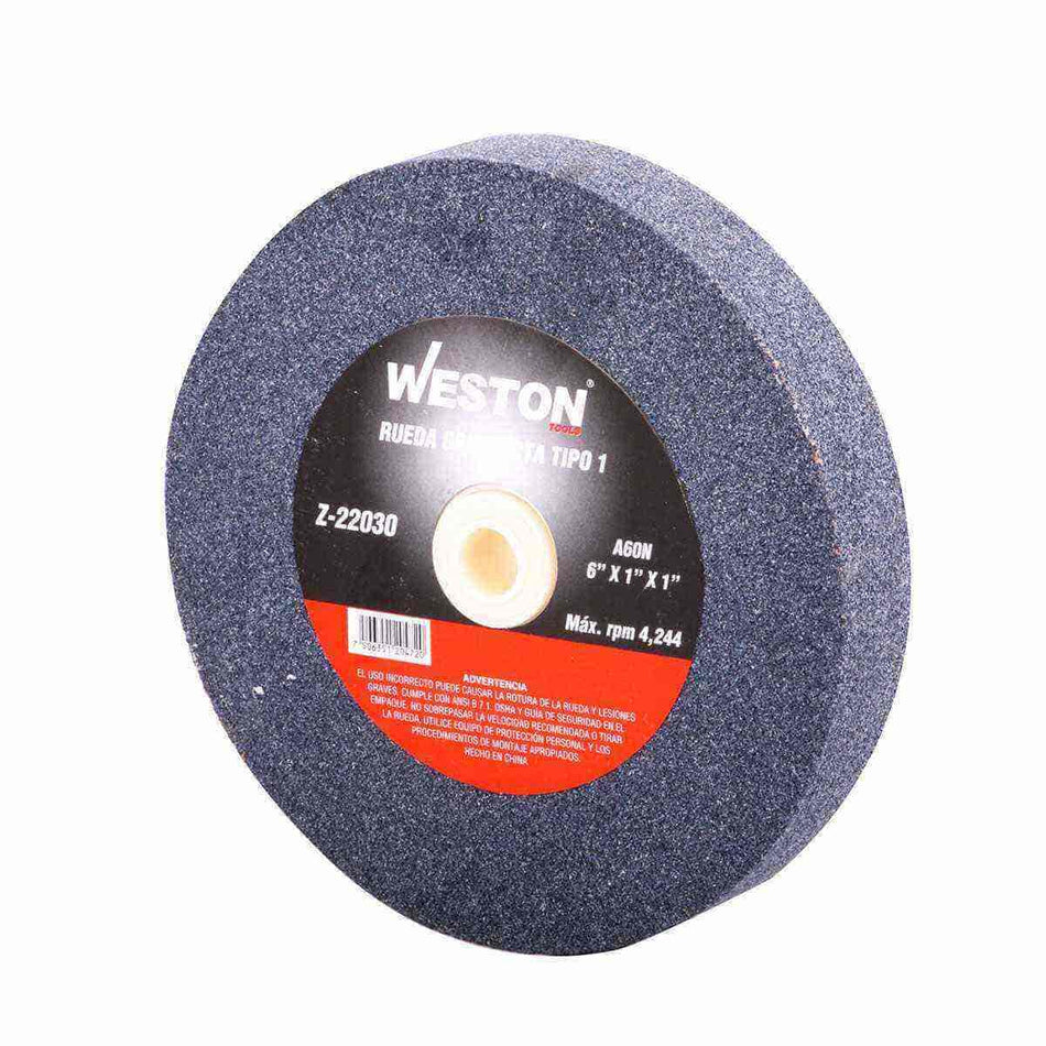RUEDA GRIS RECTA TIPO 1 PLUS 6 X 1 GEN.
