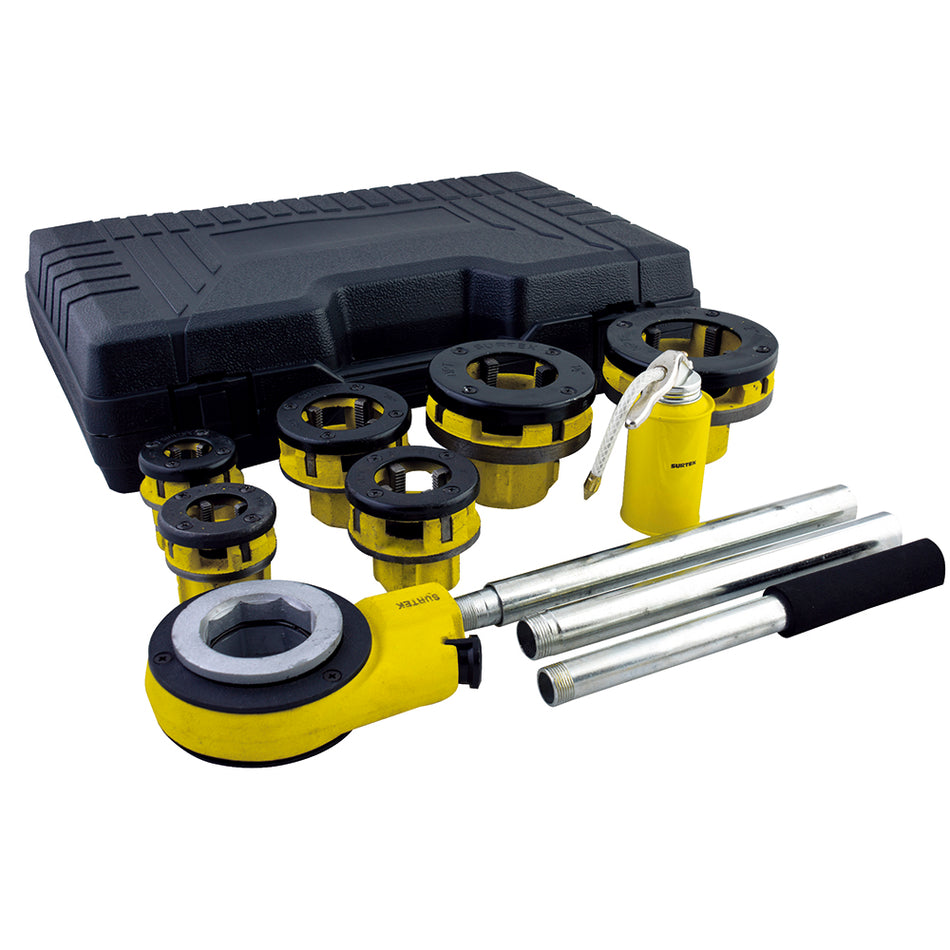 Juego de tarraja para tubo de 1/2" a 2" NPT, 9 piezas Surtek TMP10