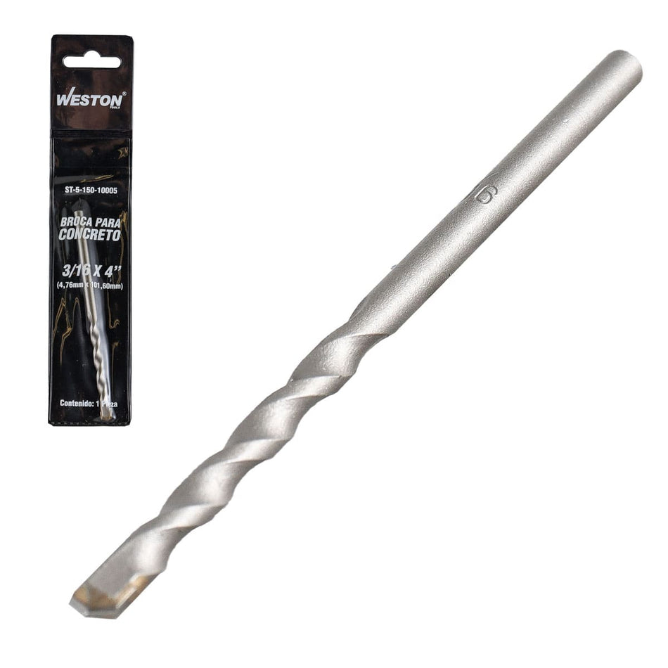 BROCA CONCRETO 3/16 X 4", WESTON