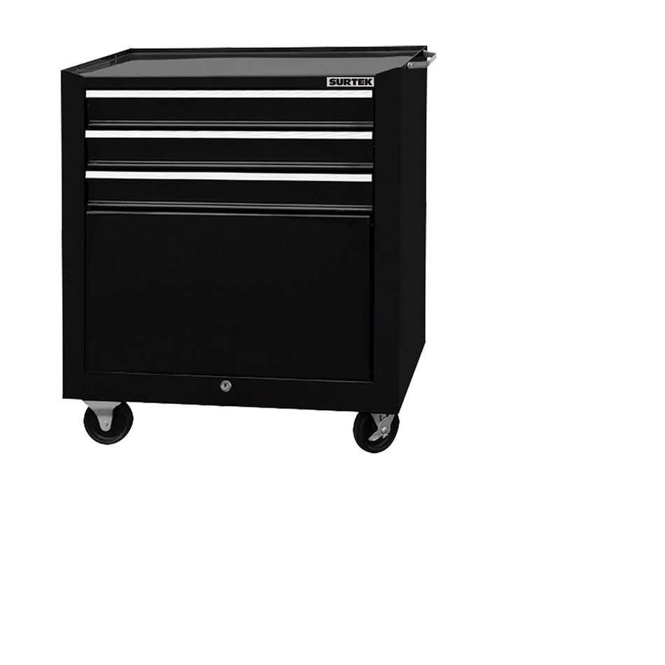 Gabinete móvil con 4 gavetas color negro 27" Surtek 125114