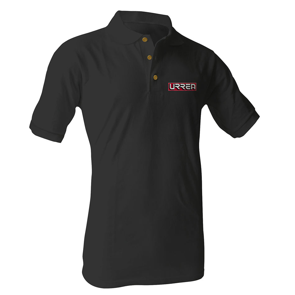 Playera tipo polo para caballero color negro talla EG Urrea URRPONX