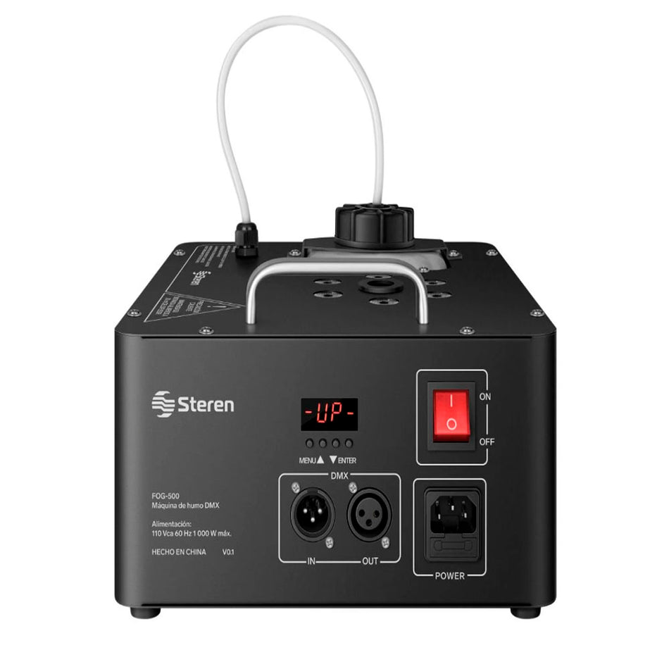 MAQUINA DE HUMO DMX CON SALIDA VERTICAL