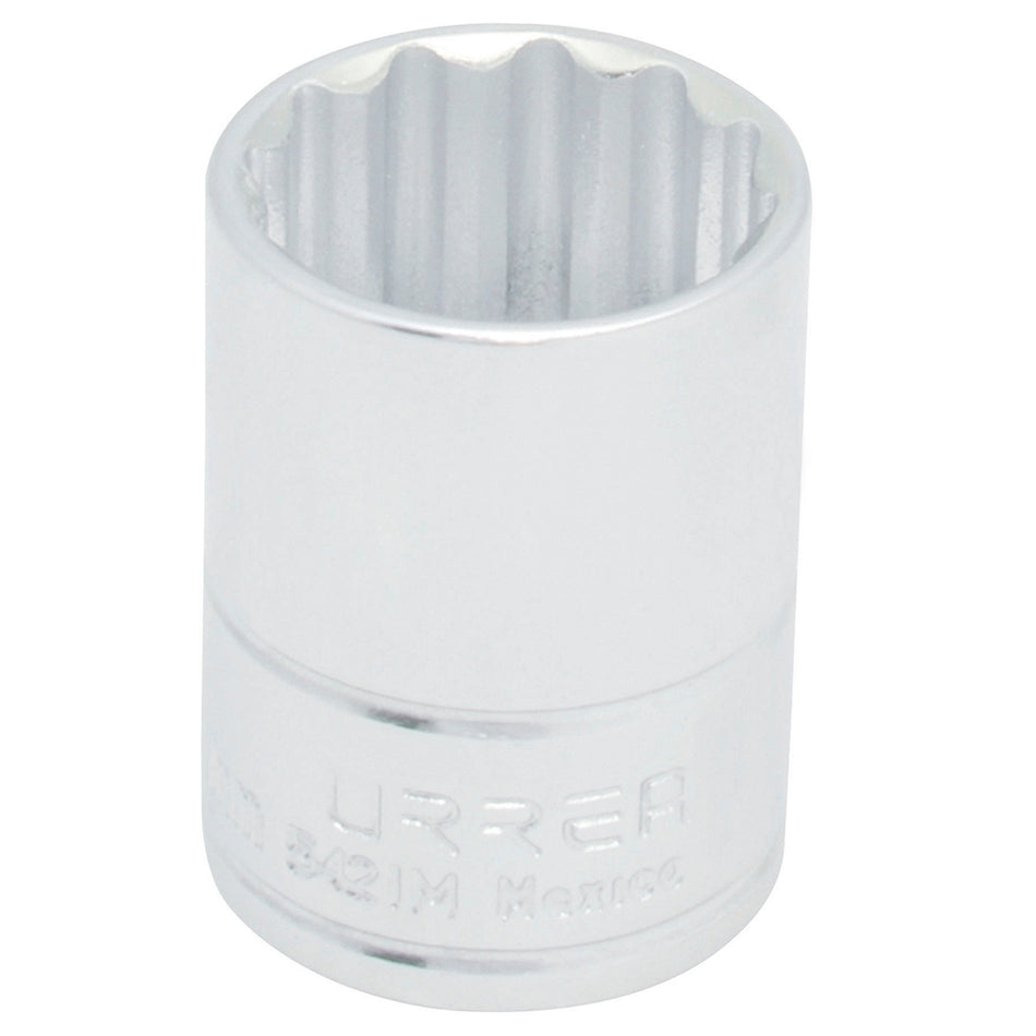 Dado cuadro de 1/2", 12 puntas, métrico, 28 mm Urrea 5428M