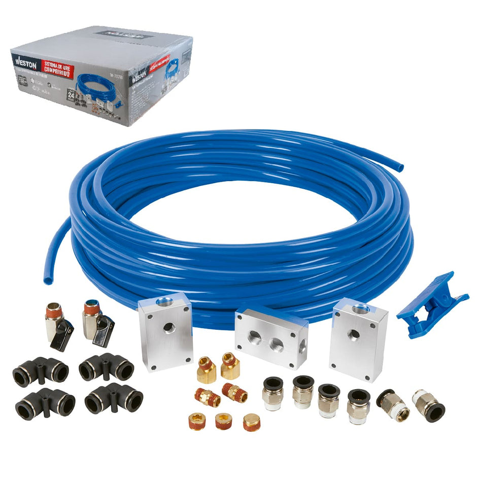 SISTEMA DE AIRE COMPRIMIDO 1/2" C/100FT.