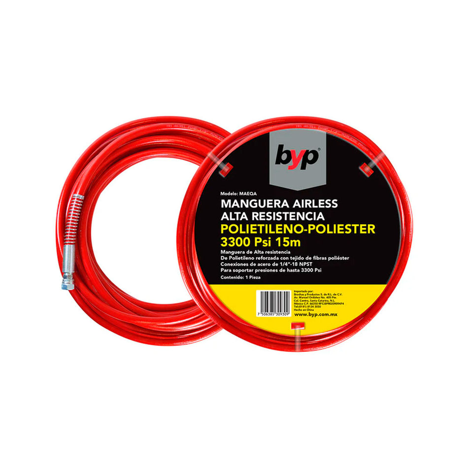 MANGUERA AIRLESS 15 mm. 1/4" -18  NPST,