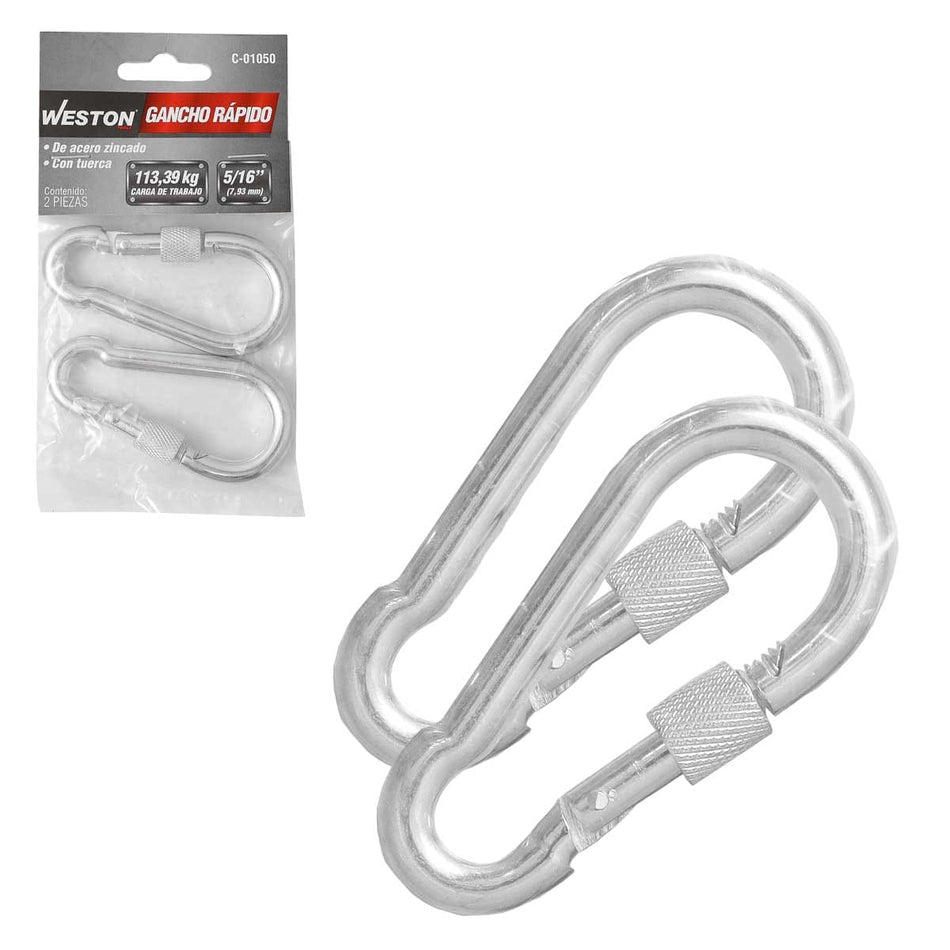 GANCHO RAPIDO C/TUERCA 8MM X 80MM (PRECI