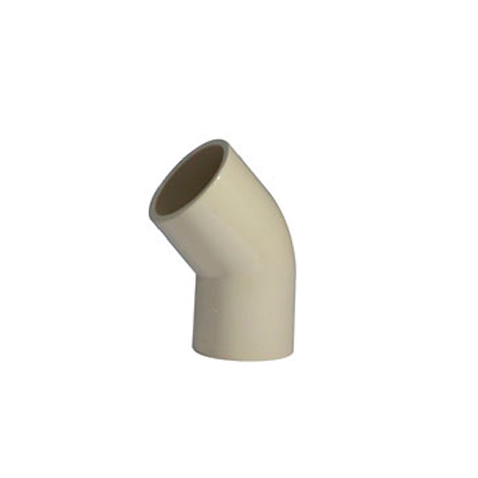 CODO 45 GRADOS DE CPVC 19MM, RUGO