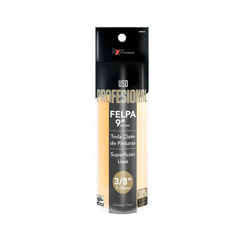 FELPA   9" ALTA DENSIDAD 3/8", BYP