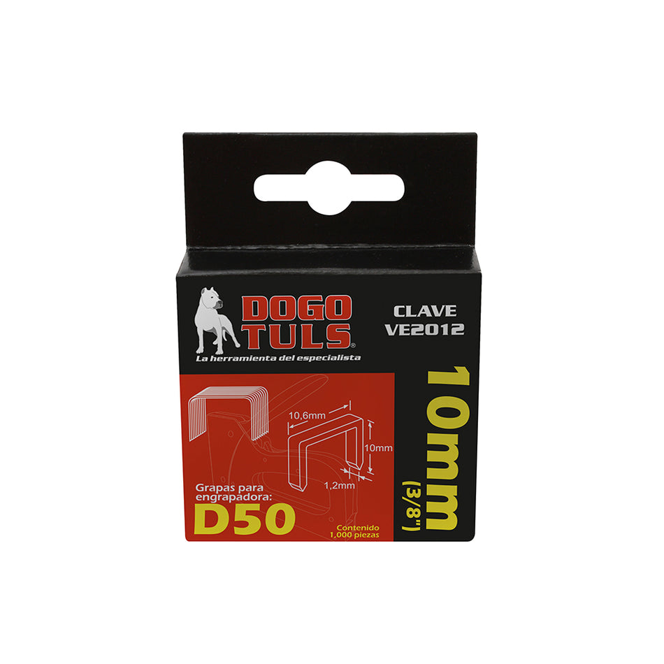 GRAPAS D50 3/8" 10MM (1000 PZS) DOGOTULS VE2012