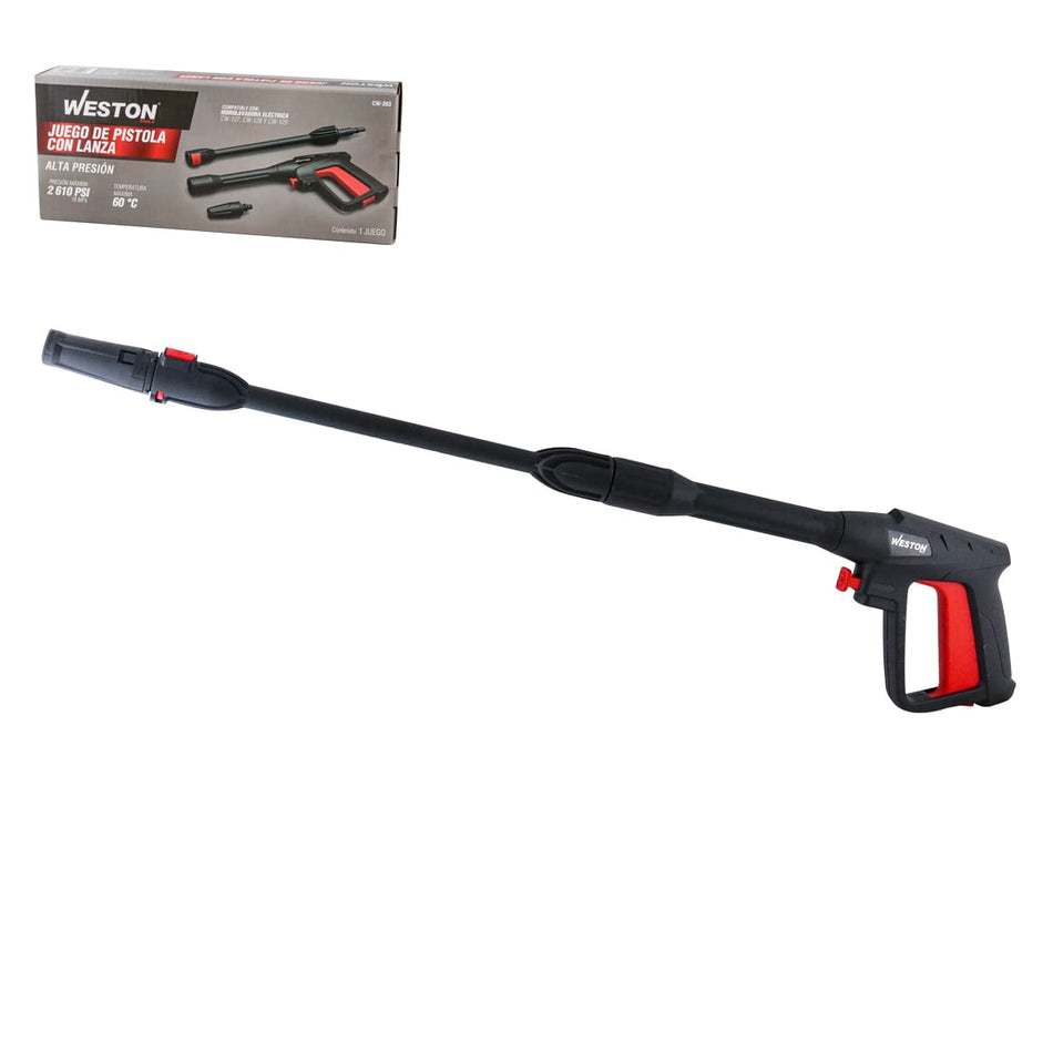 JUEGO DE PISTOLA CON LANZA P/HIDROLAVADO