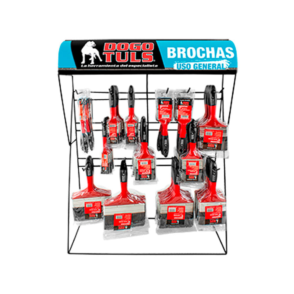 EXHIBIDOR BROCHA 144 PZAS DOGOTULS DP4030