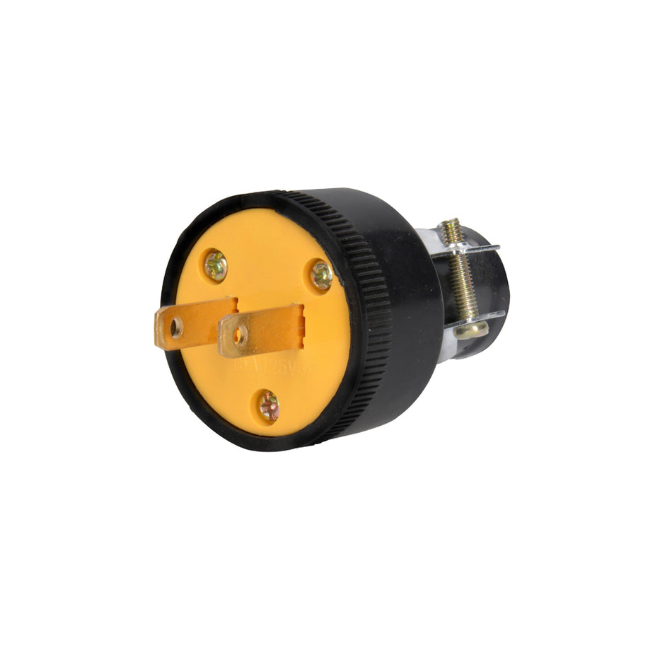 Clavija reforzada polarizada, color amarillo Surtek CLR01