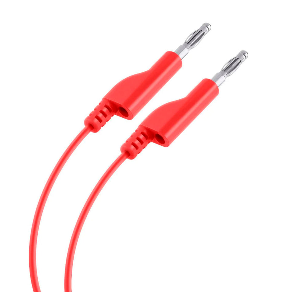 CABLE PLUG A PLUG TIPO BANANA, COLOR ROJ