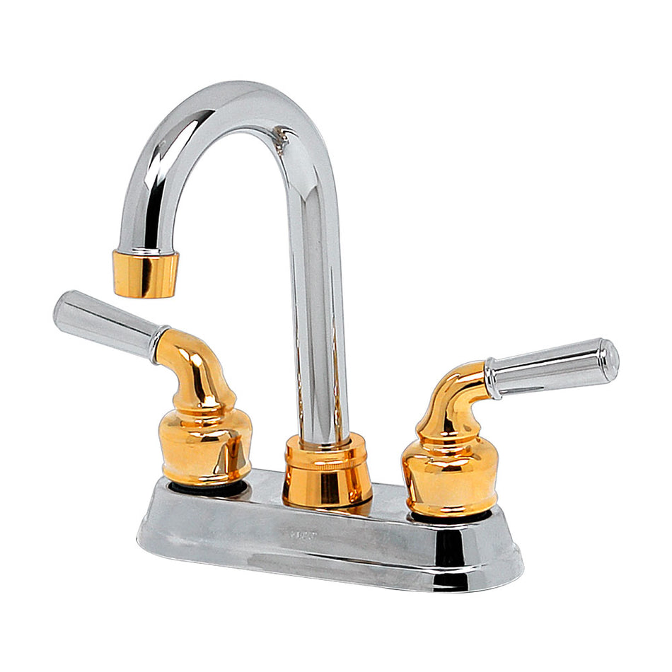 MEZCLADORA P/BAR ORO-CROMO, RUGO