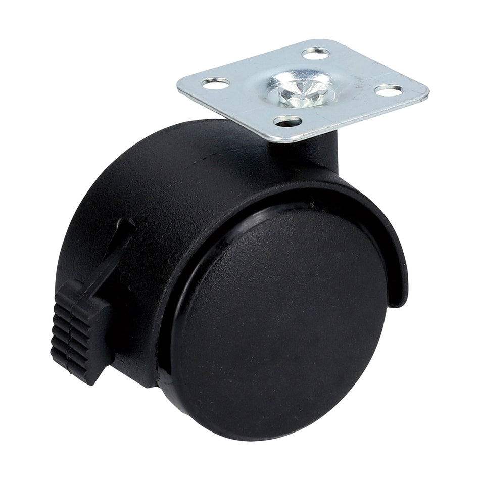 Rodaja tipo yoyo con placa con freno 50 mm Surtek RY5B