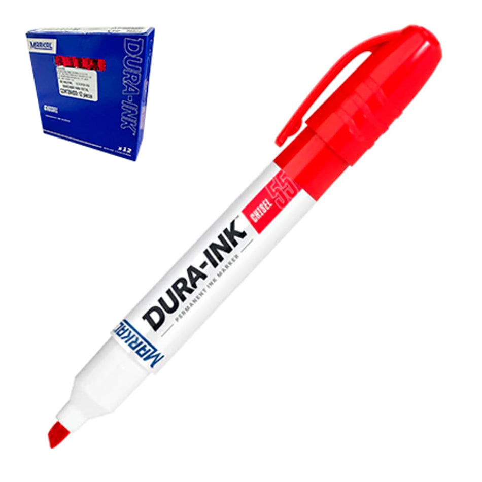 MARCADOR PERMANENTE ROJO 55 (CAJA C/12 -