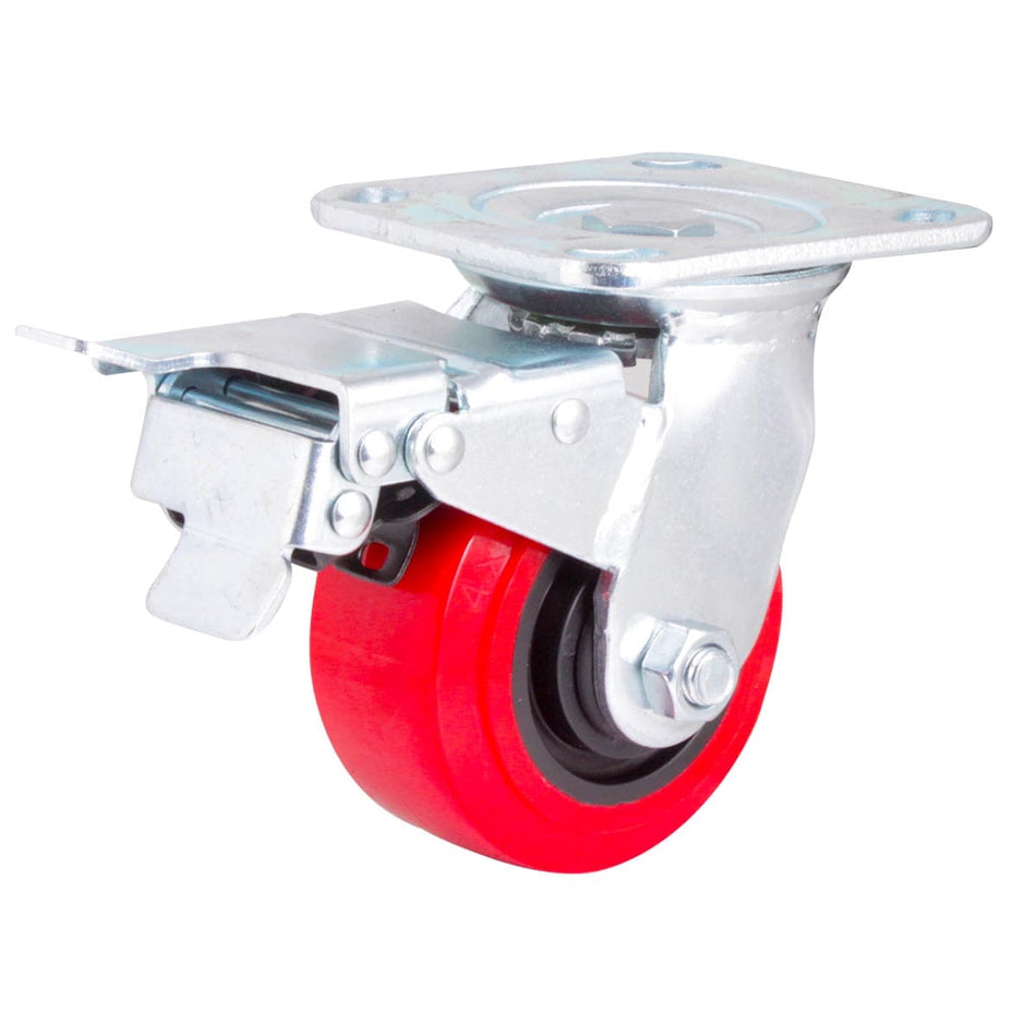 RODAJA PU C/PP GIRA. C/FRENO TOTAL 4 X 2