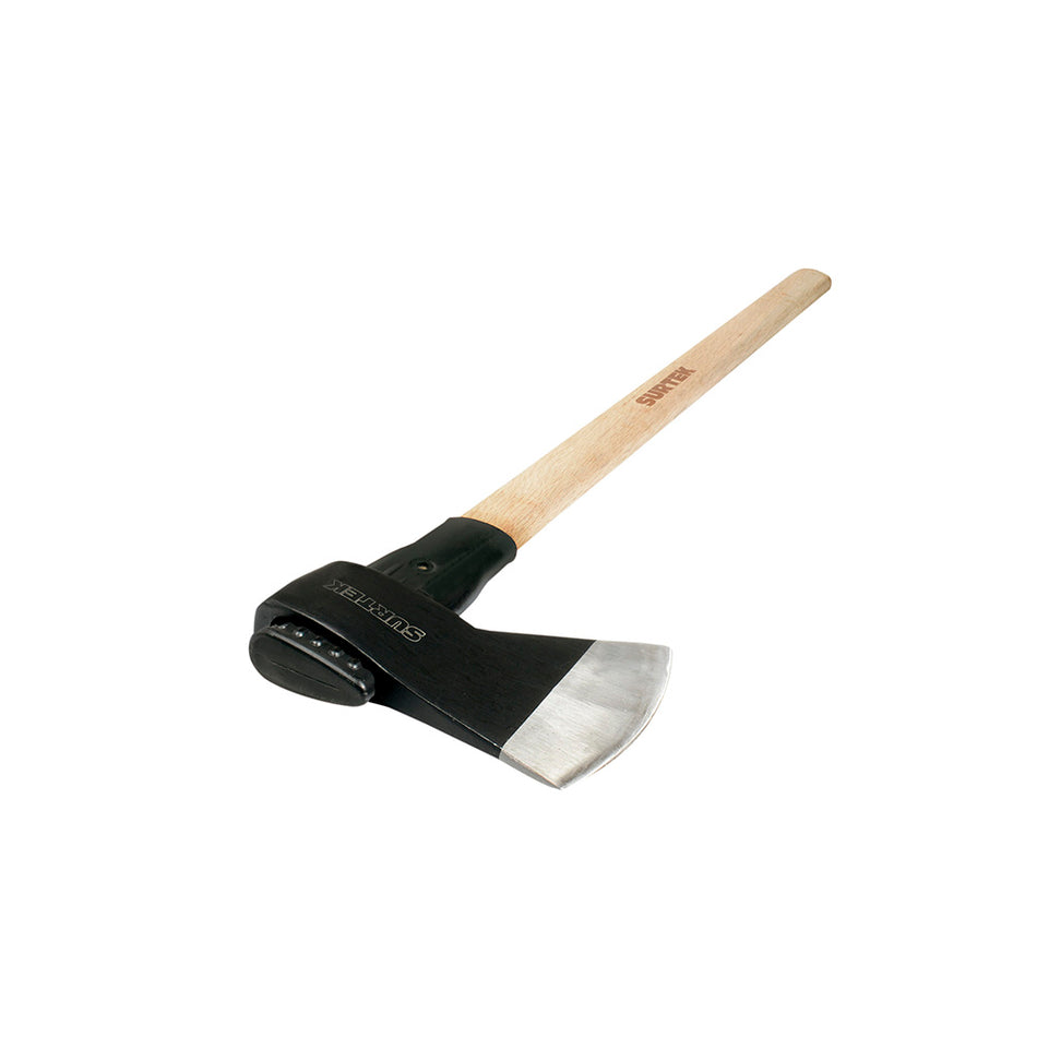 Hacha de labor media con cabeza forjada en acero con mango de madera 36", 3-1/2 lb Surtek ML3.5M
