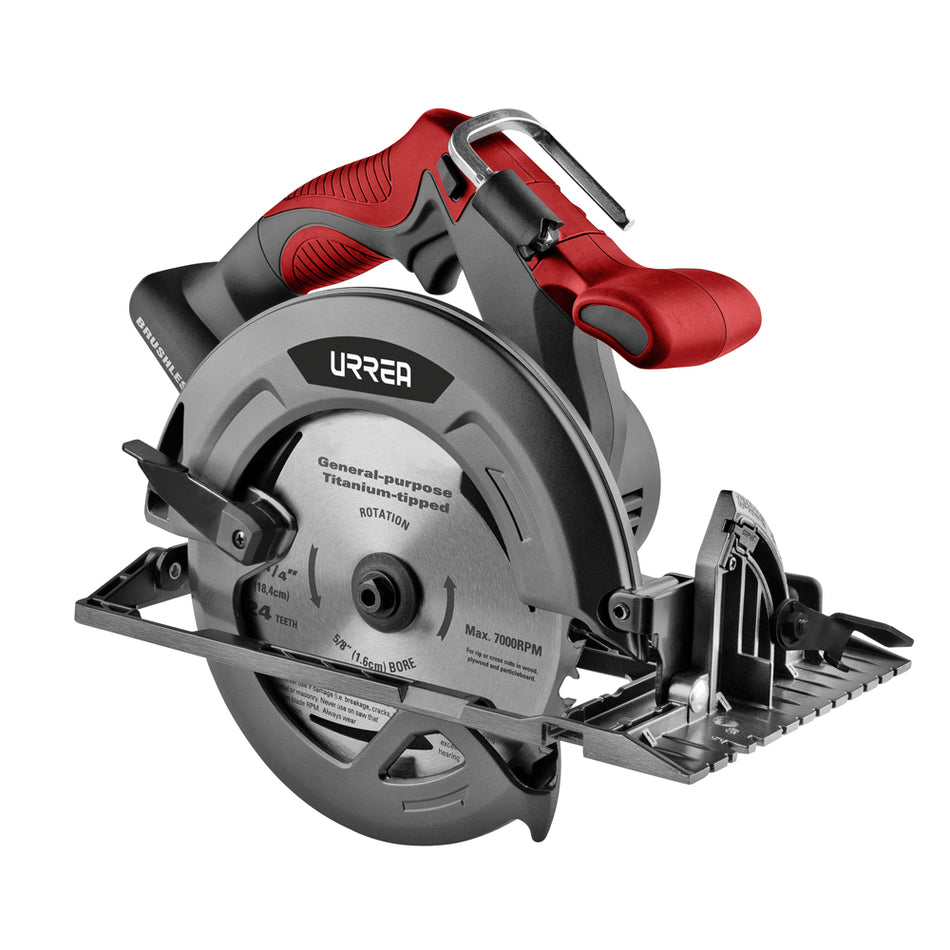 Sierra circular 7-1/4" a batería Litio-ion 20 V Urrea SCB1120