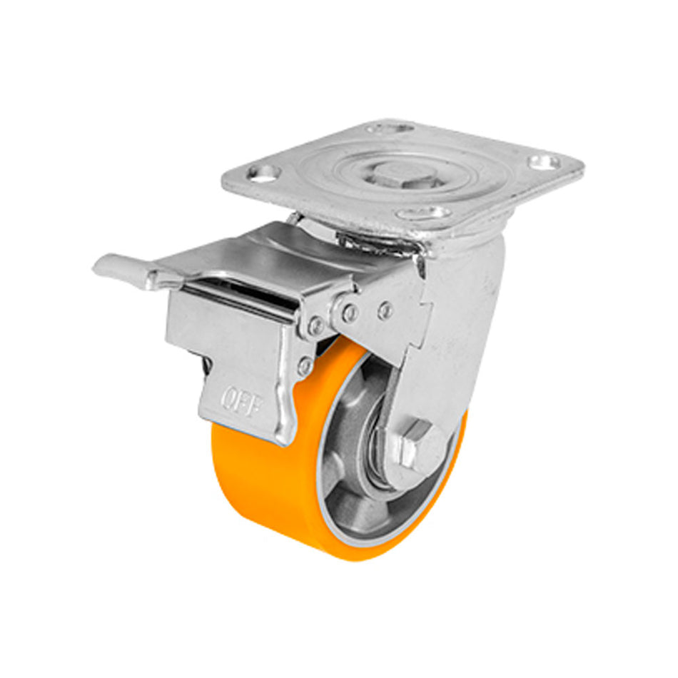 RODAJA ALUMINIO PU NAR GIRAT / FRENO 4" DOGOTULS ZF5274