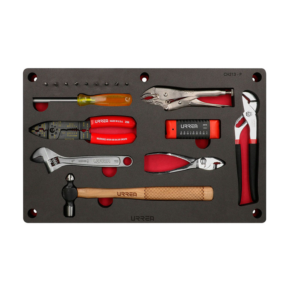 Juego combinado de herramienta 8 piezas, CH213P-C Urrea CH213P