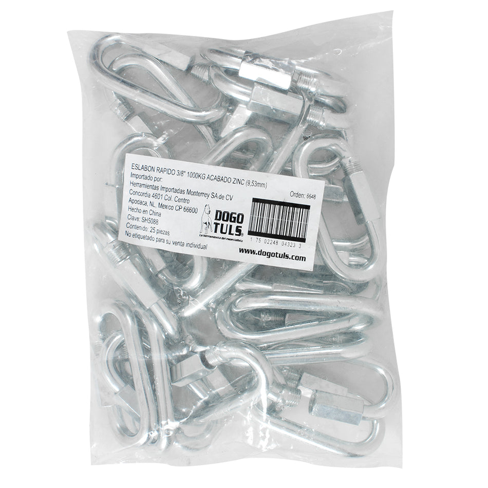 ESLABON RAPIDO 3/8" 1000KG ACABADO ZINC DOGOTULS SH5088